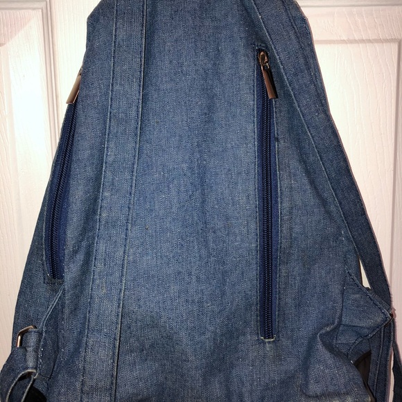 Jean and faux leather backpack - Picture 2 of 4